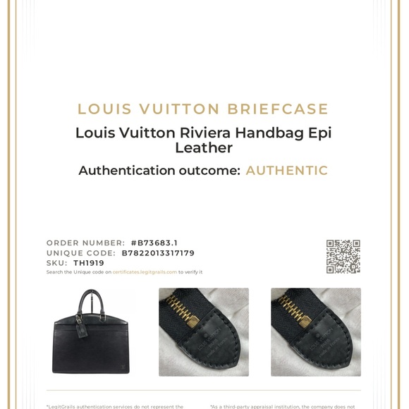 Louis Vuitton Riviera Handbag Epi Leather Black - Picture 12 of 12